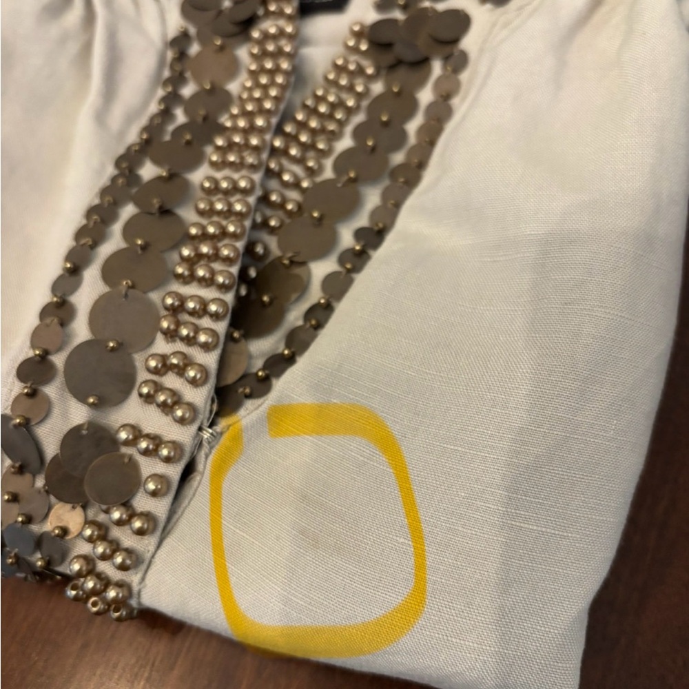 New York & Company Khaki Embellished Mini Dress - Picture 8 of 8
